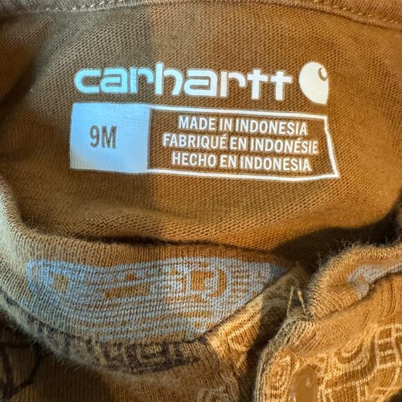 Carhartt Baby 9M Romper Bundle Tractor Farm Animal Print Short Sleeve Bodysuits - Picture 11 of 12